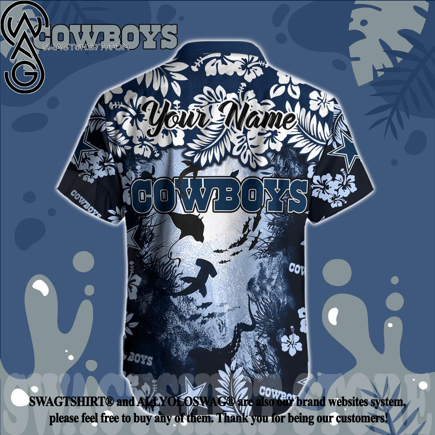 Dallas Cowboys NFL Classic Full Printing Hawaiian Aloha Shirt - Limotees