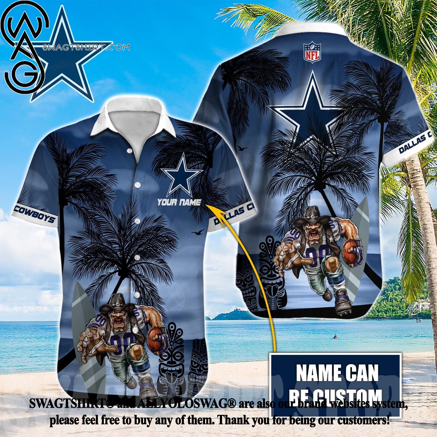 Dallas Cowboys Hawaiian shirt - CFM Store