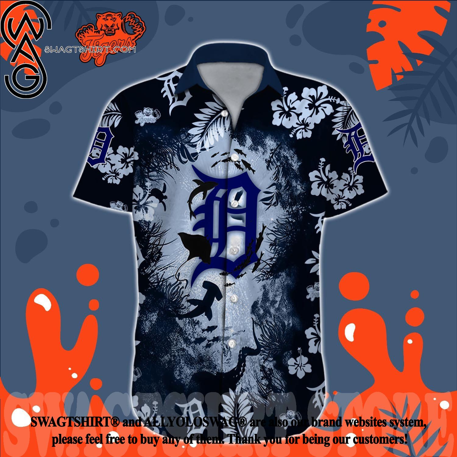 Detroit Tigers MLB Quarter Style Hawaiian Shirt For Fans - Banantees