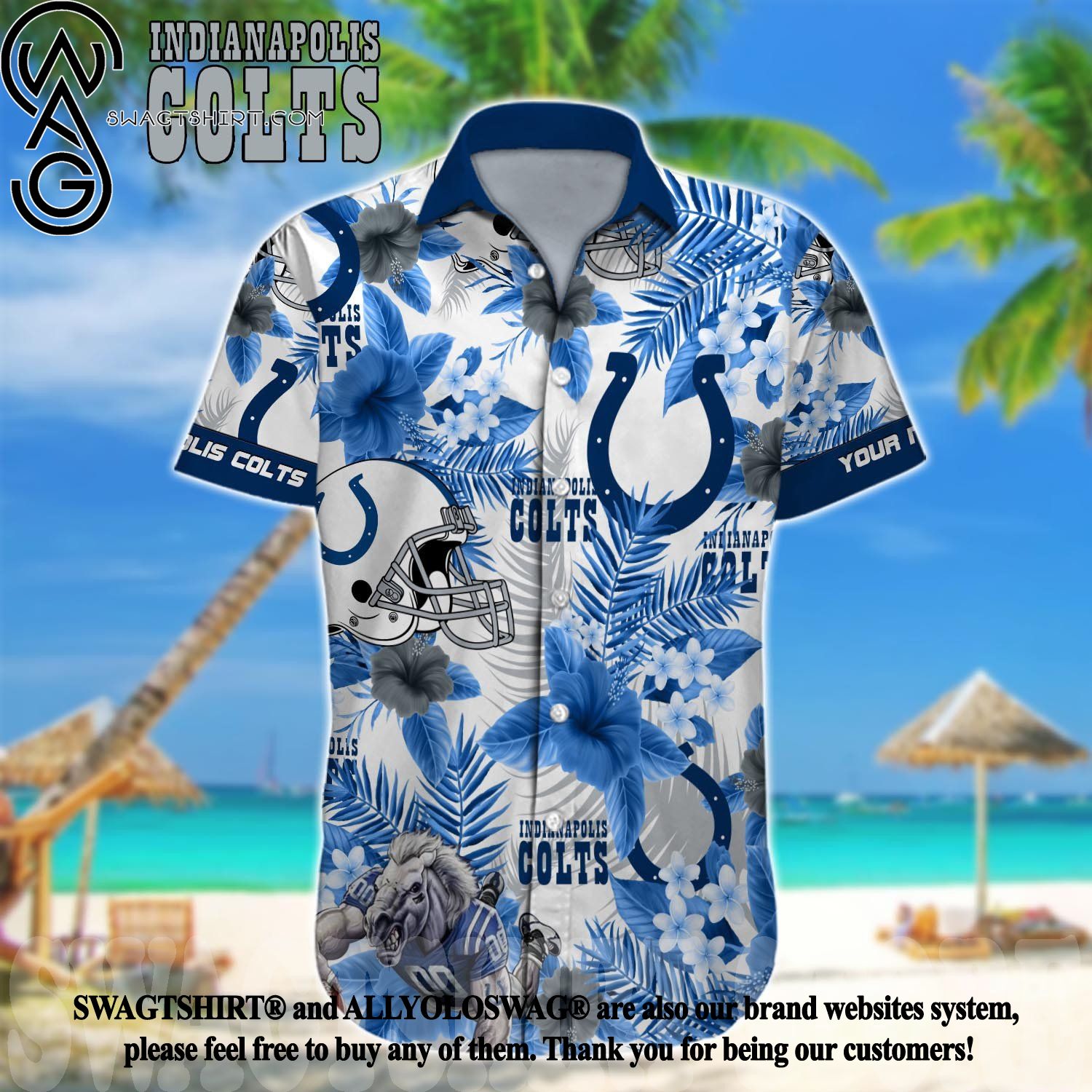 Indianapolis Colts NFL Retro Trending Hawaiian Shirt Tropical Gift