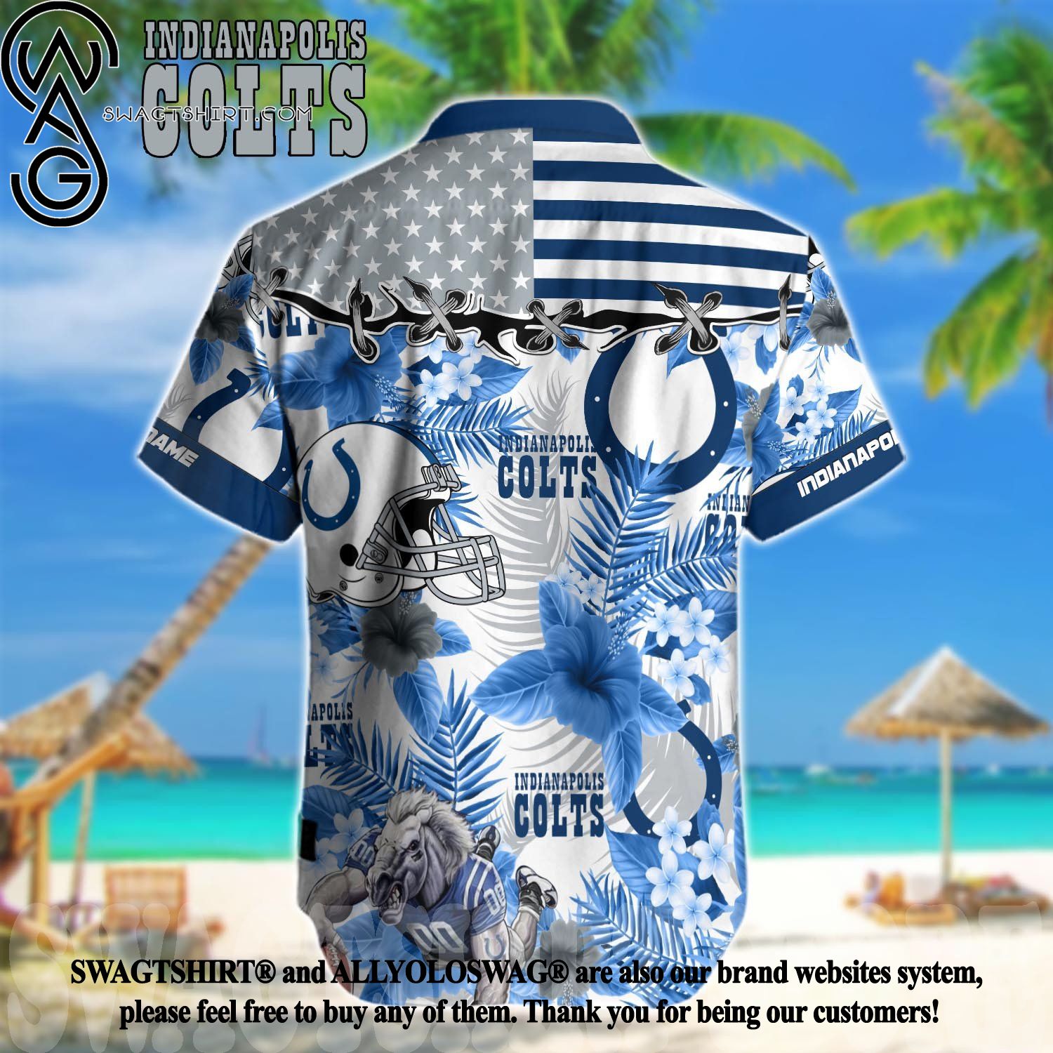 Indianapolis Colts NFL Personalized Hawaiian Shirt For Fans