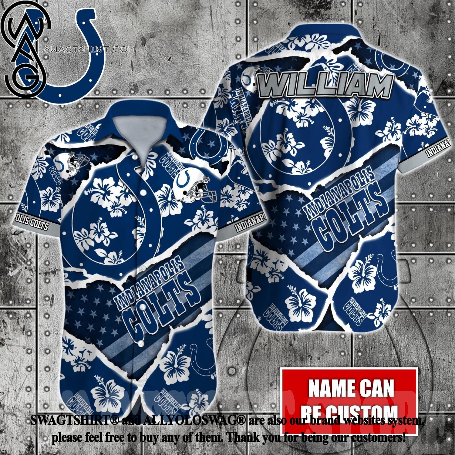 Best Selling Product] Indianapolis Colts NFL Full Print Classic  Personalized Hawaii Shirt