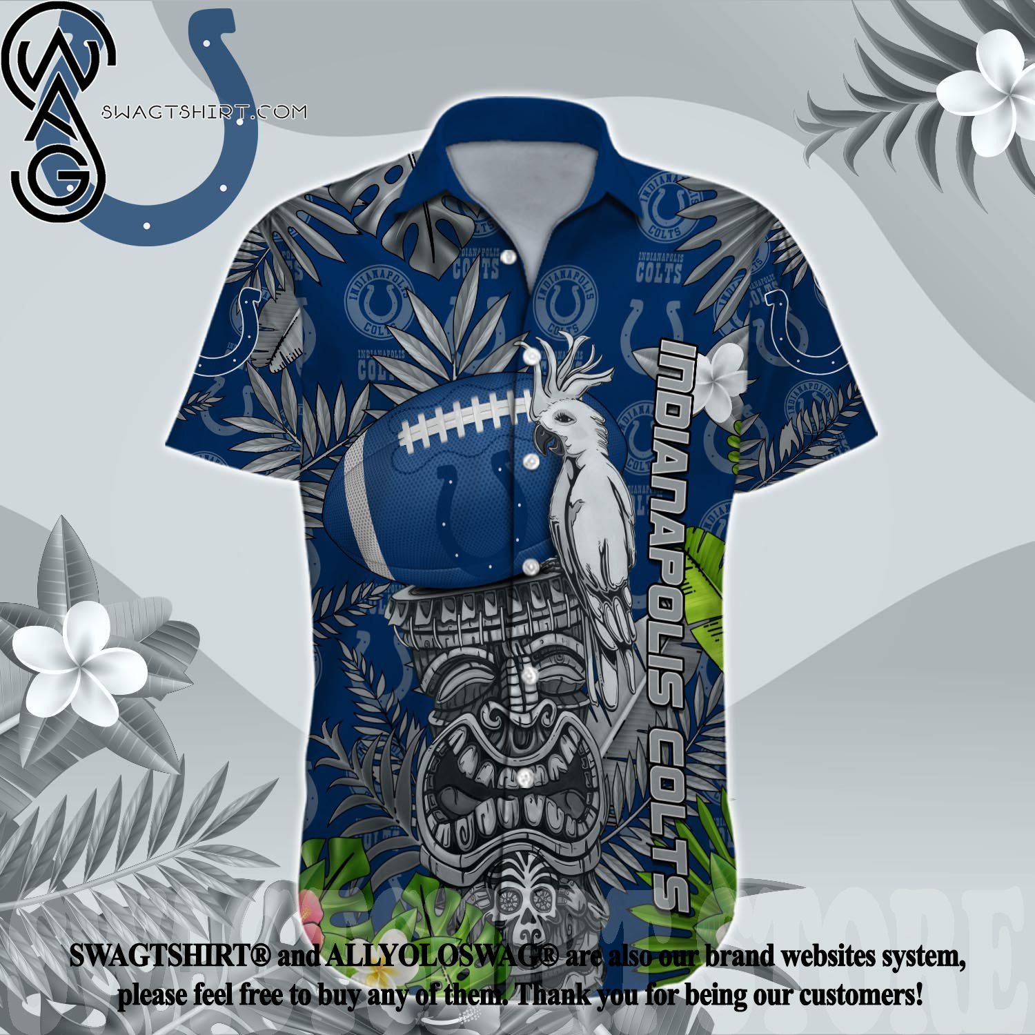 Indianapolis Colts NFL Custom Name Hawaiin Shirt Best Design For Men Women