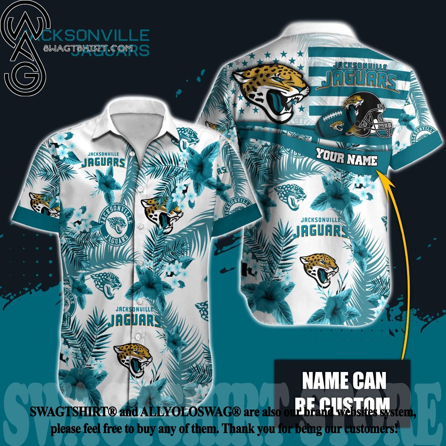 Jacksonville Jaguars Aloha Hawaiian Polo Shirt – SportsDexter