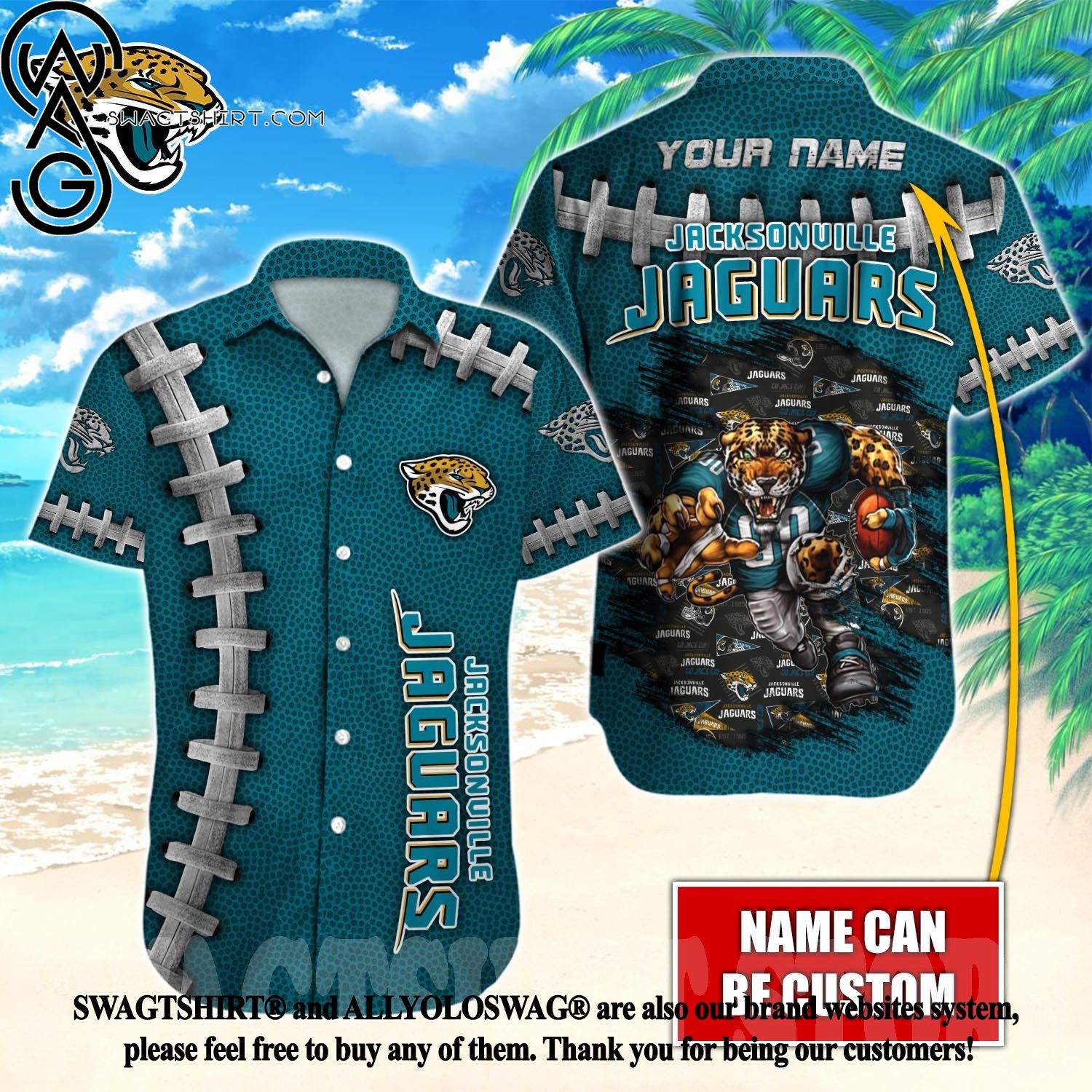 Jacksonville Jaguars Aloha Hawaiian Polo Shirt – SportsDexter