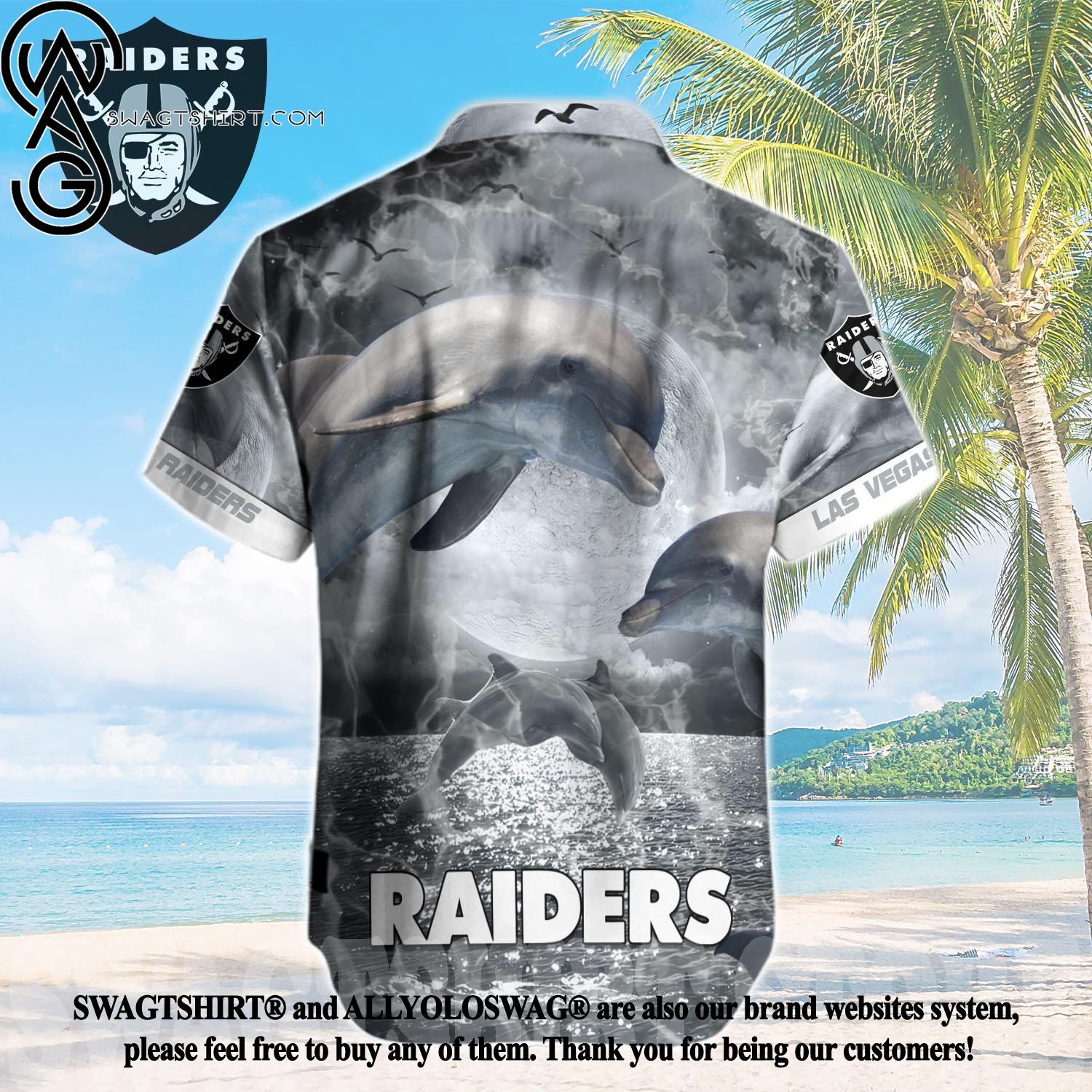 Raiders Hawaiian Shirt Sporty Swag Best Gift For Raiders Fan