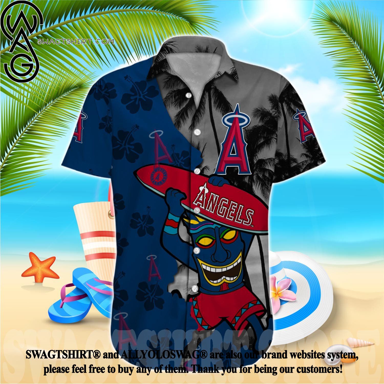 Los Angeles Angels MLB Hawaiian Shirt and Short - Best Seller Shirts Design  In Usa