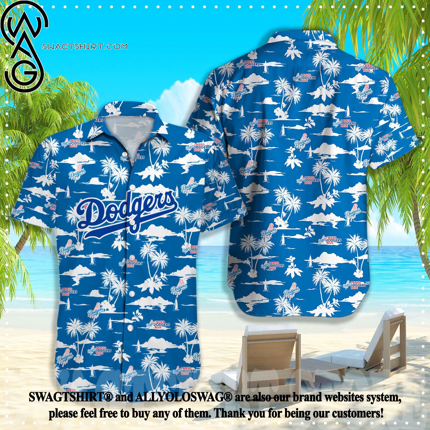 NFL Los Angeles Dodgers La Dodgers - Dodgers Hawaiian Shirt - The