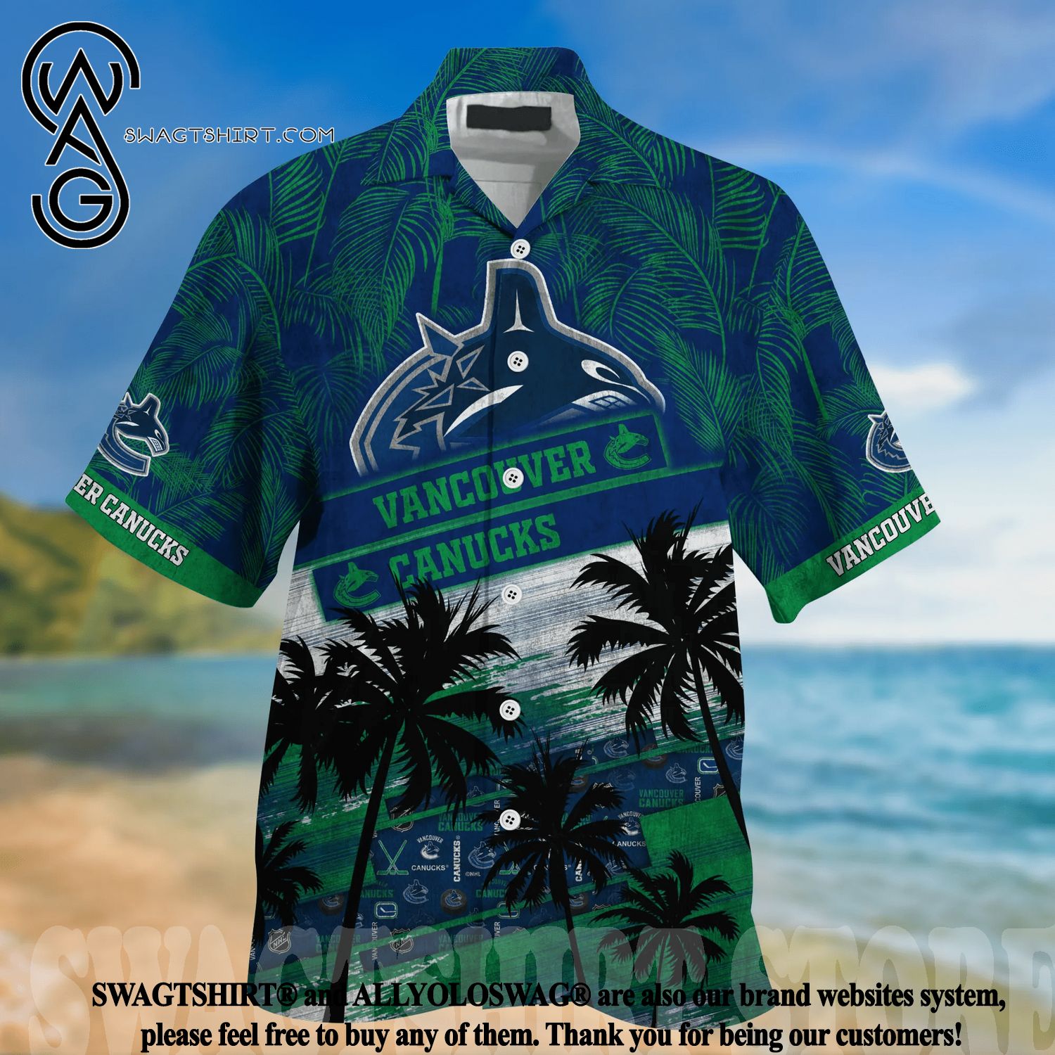 Vancouver Canucks NHL Vintage Palm Tree Pattern Hawaii Shirt For Men And  Women - Freedomdesign