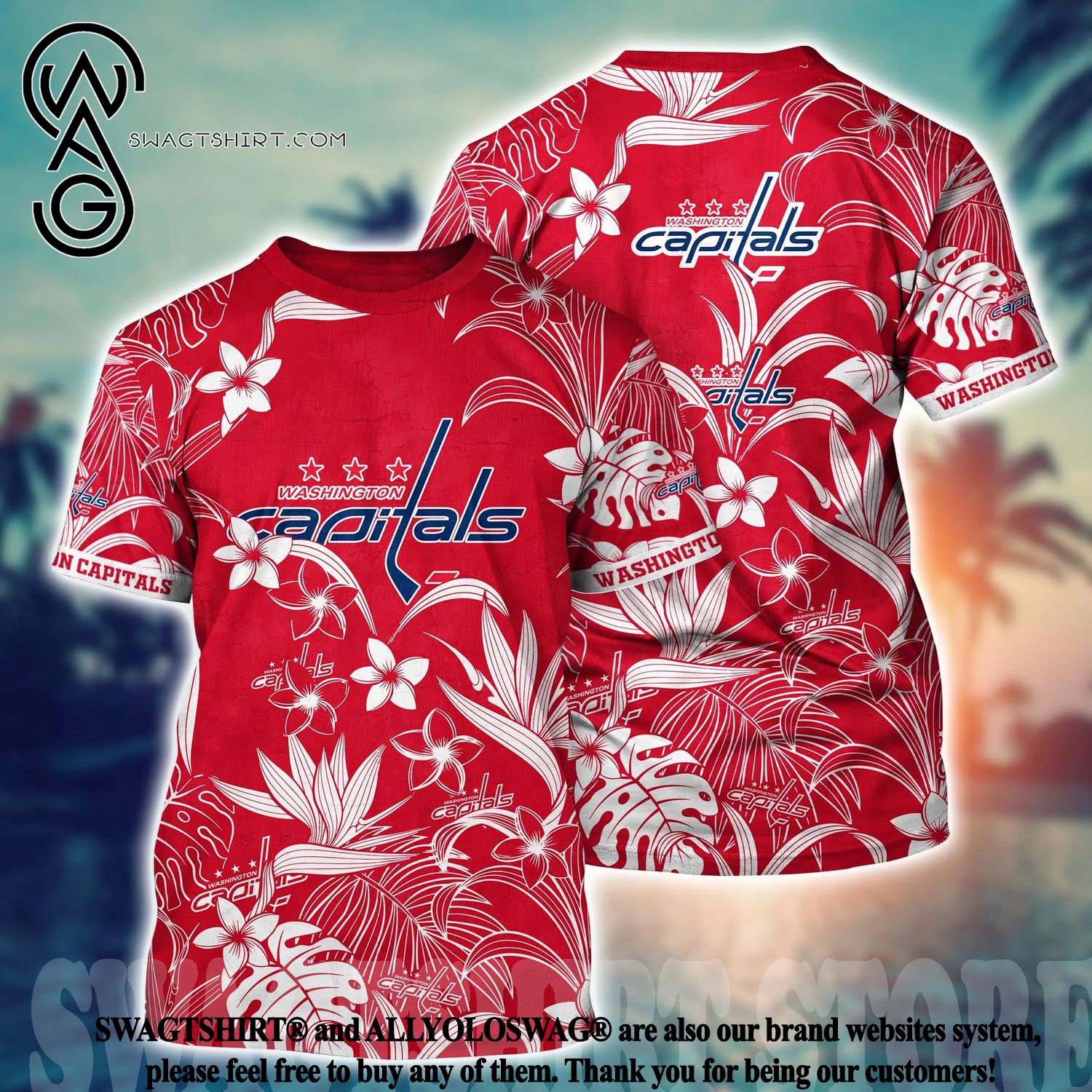 Washington Capitals NHL Hawaiian Shirt Trending For This Summer Customize  Shirt Any Team - Trendy Aloha