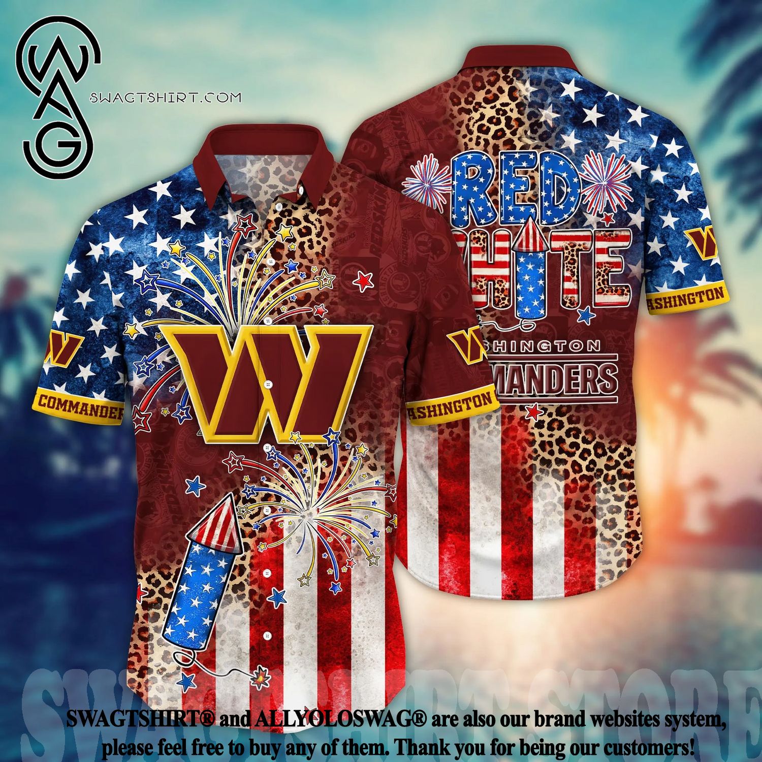 BEST Washington Commanders Hawaiian Shirt Limited