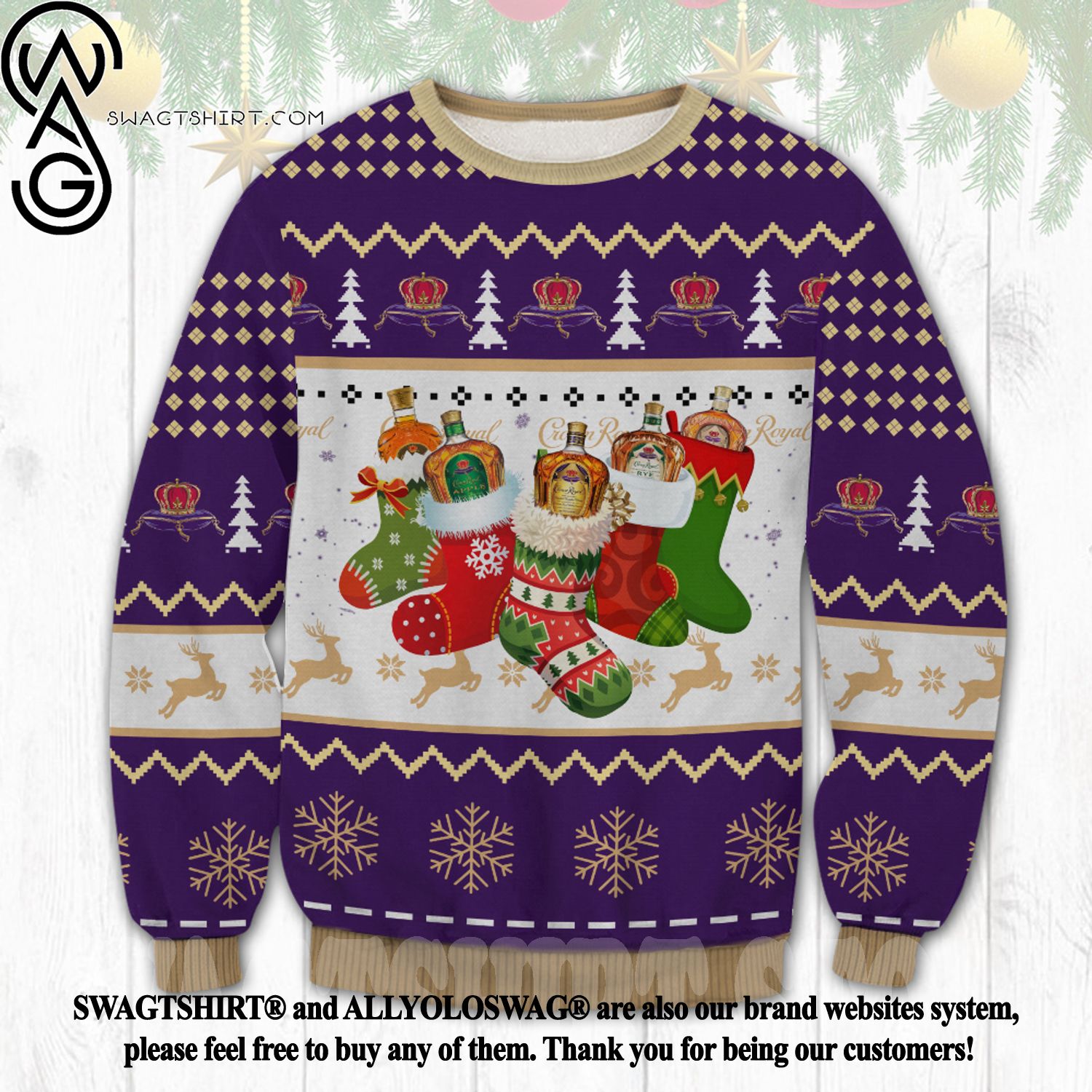 MLB Baseball Ugly Christmas Sweater Royal