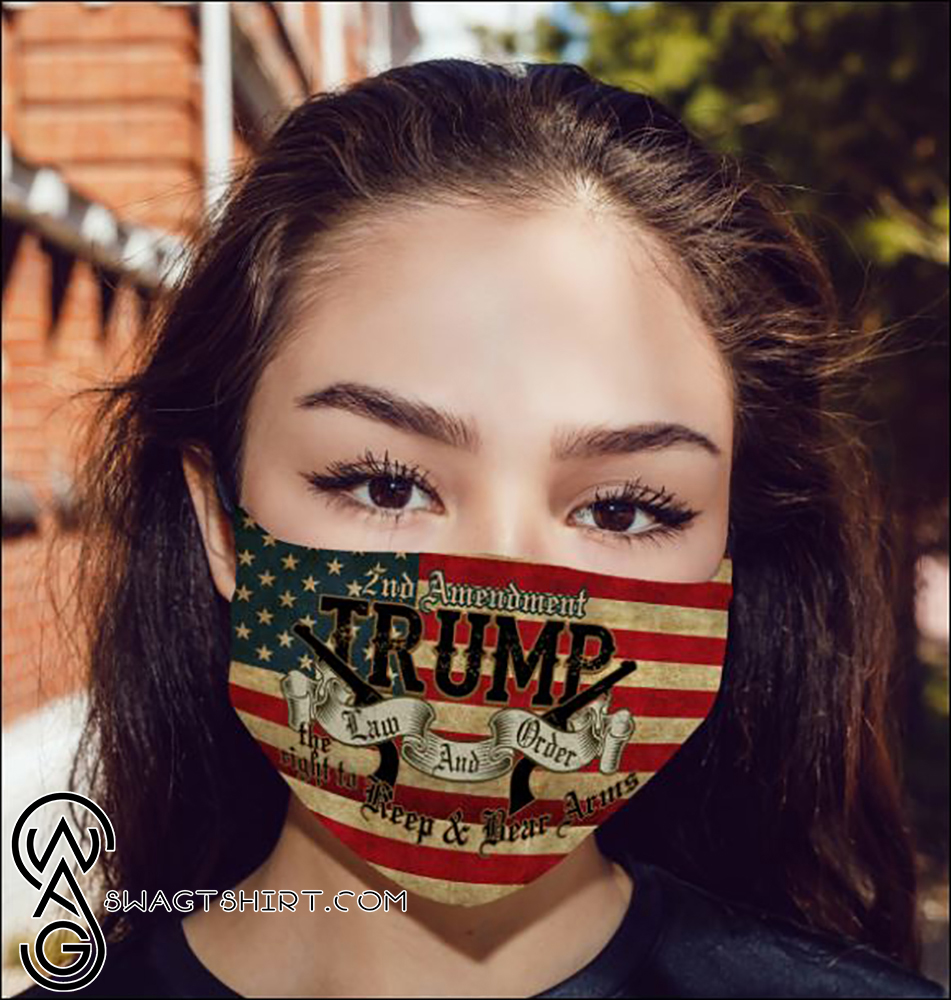 2nd amendment trump law and order anti pollution face mask