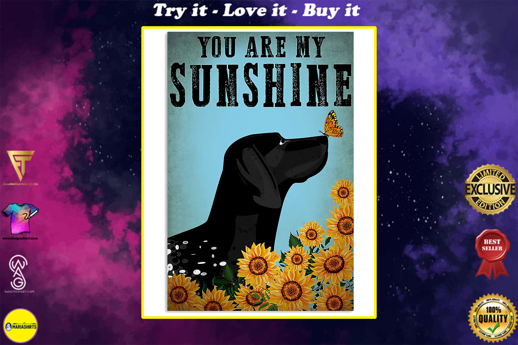 german shorthaired pointer you are my sunshine poster