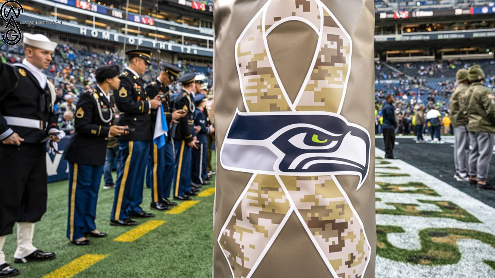 Unite, Honor, and Support The Seattle Seahawks vs Salute To Service Campaign 2023