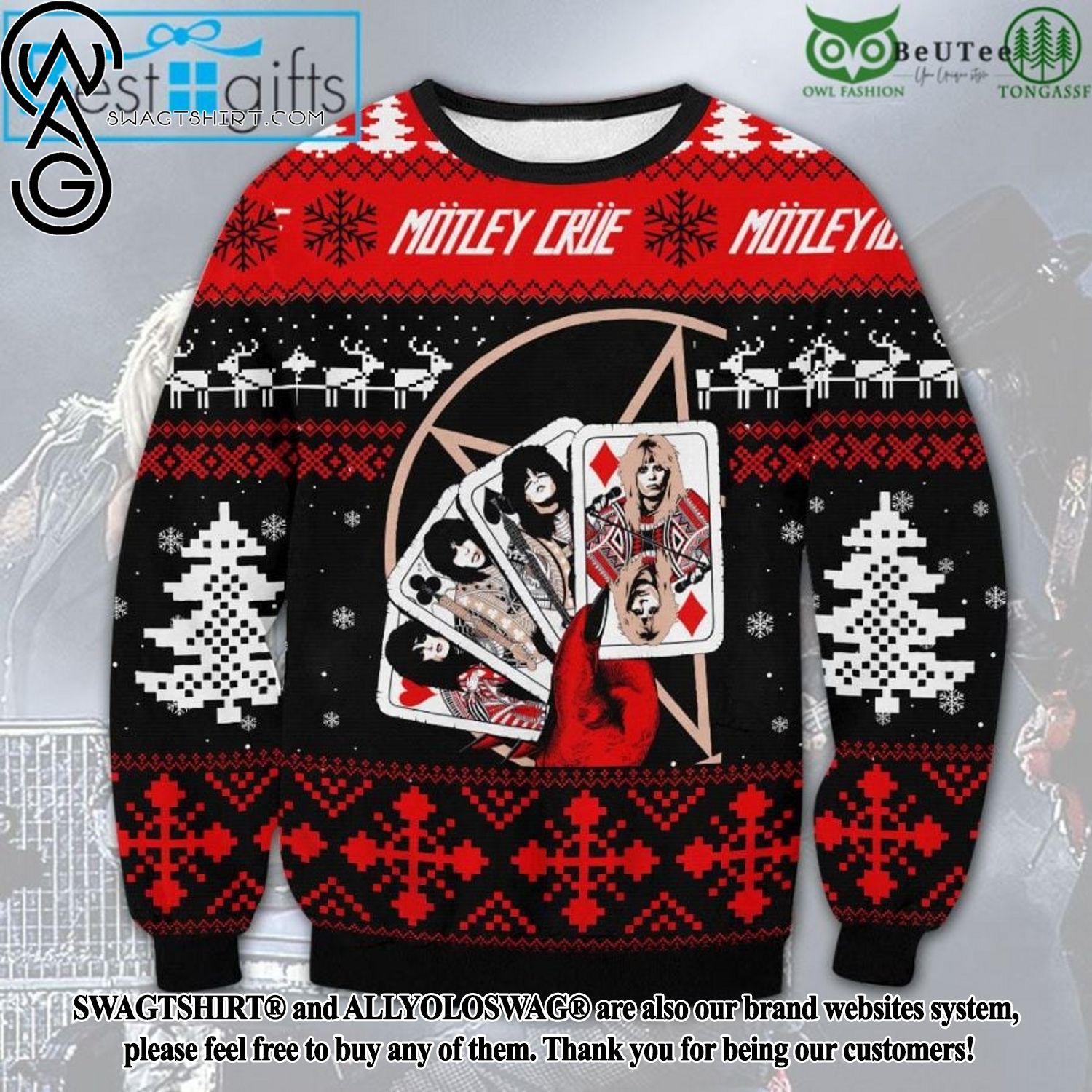 Metal band christmas on sale sweater