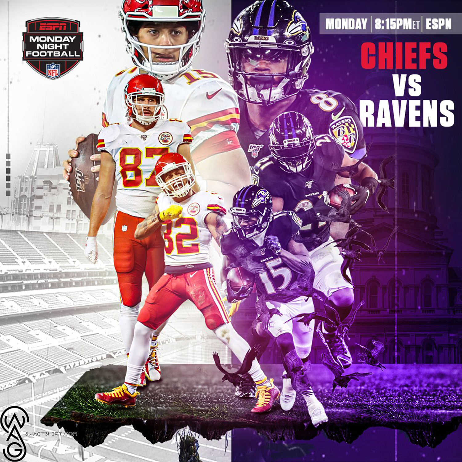 AFC Championship Showdown Chiefs vs. Ravens - A Battle of Football Titans